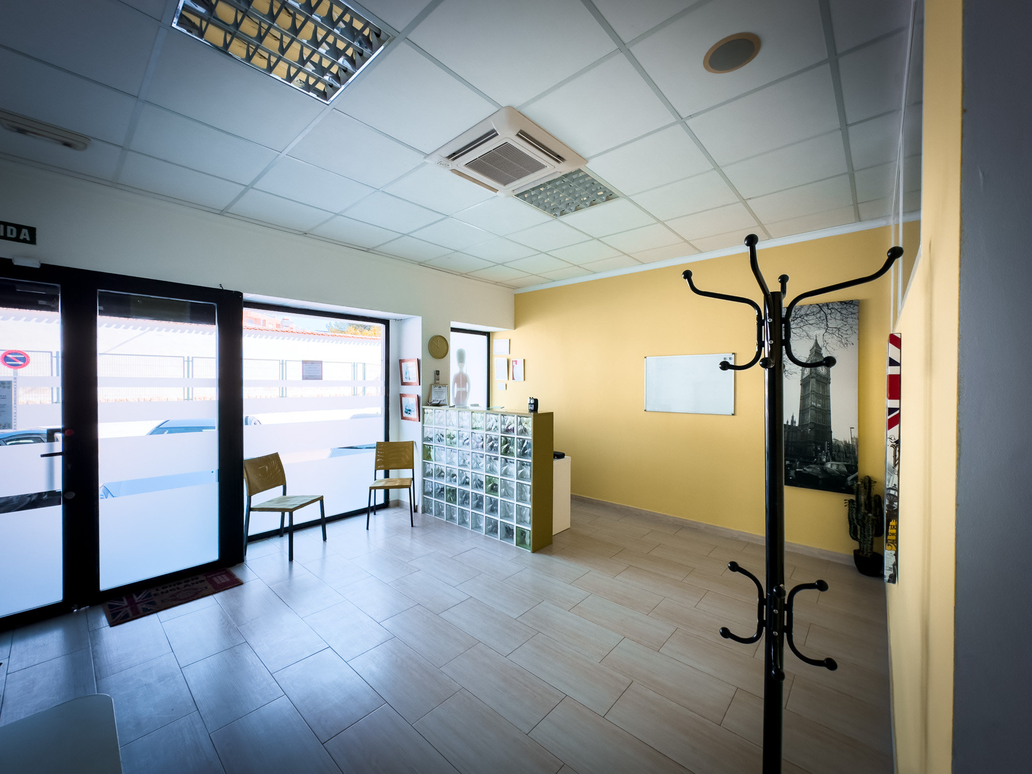 Interior of Academia El Vallet English school in Pego, Alicante